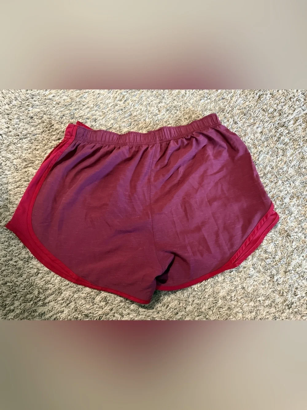 Nike Dri Fit Running Shorts Red Women’s Medium Athletic Gym Activewear